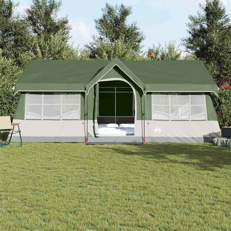 Tente familiale Vidaxx vert et beige 622 x 295 x 238 cm polyester et acier