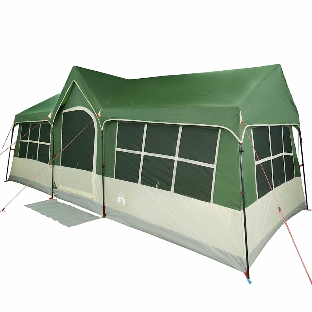 Tente familiale Vidaxx vert et beige 622 x 295 x 238 cm polyester et acier