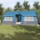 Tente familiale Vidaxx bleu et gris 622 x 295 x 238 cm polyester et acier