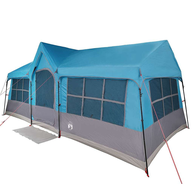 Tente familiale Vidaxx bleu et gris 622 x 295 x 238 cm polyester et acier