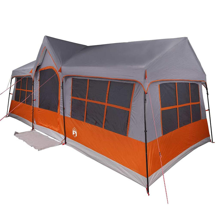 Tente familiale Vidaxx avec toit gris et orange 622 x 295 x 238 cm