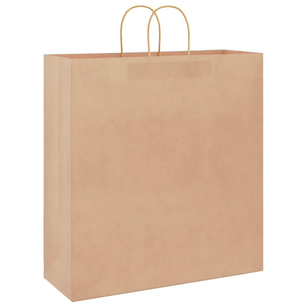VidaXL sacs en papier 250 pcs avec poignées 45x17x48 cm marron