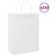 VidaXL sacs en papier 250 pcs avec poignées 26x12x35 cm blanc