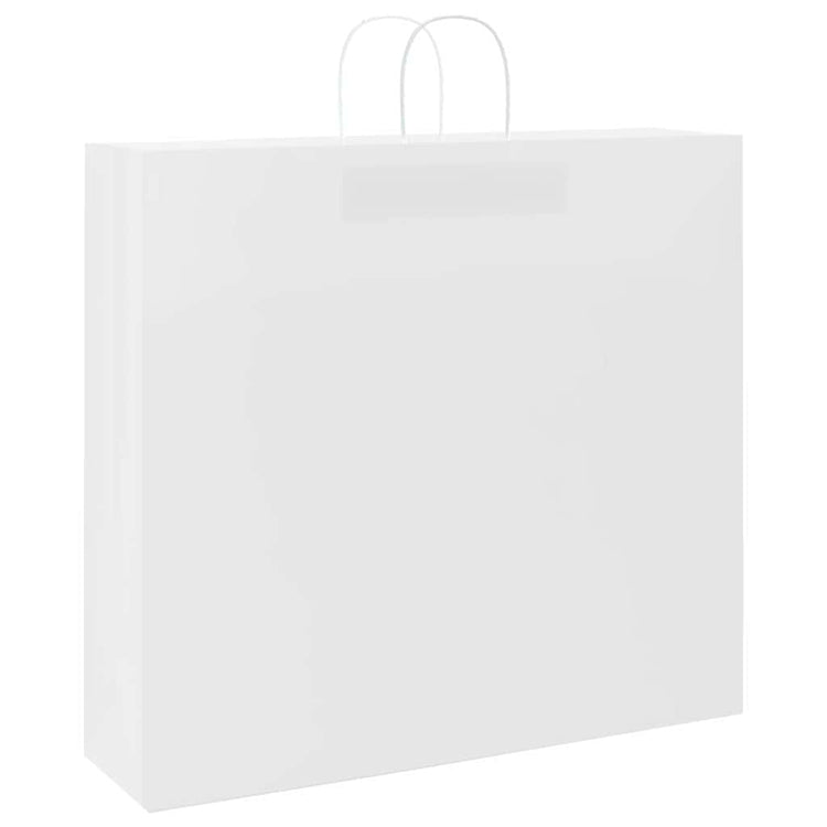 VidaXL sacs en papier 250 pcs avec poignées 54x15x49 cm blanc