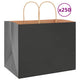 VidaXL sacs en papier 250 pcs avec poignées 32x22x24 cm noir