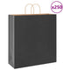 VidaXL sacs en papier 250 pcs avec poignées 45x17x48 cm noir