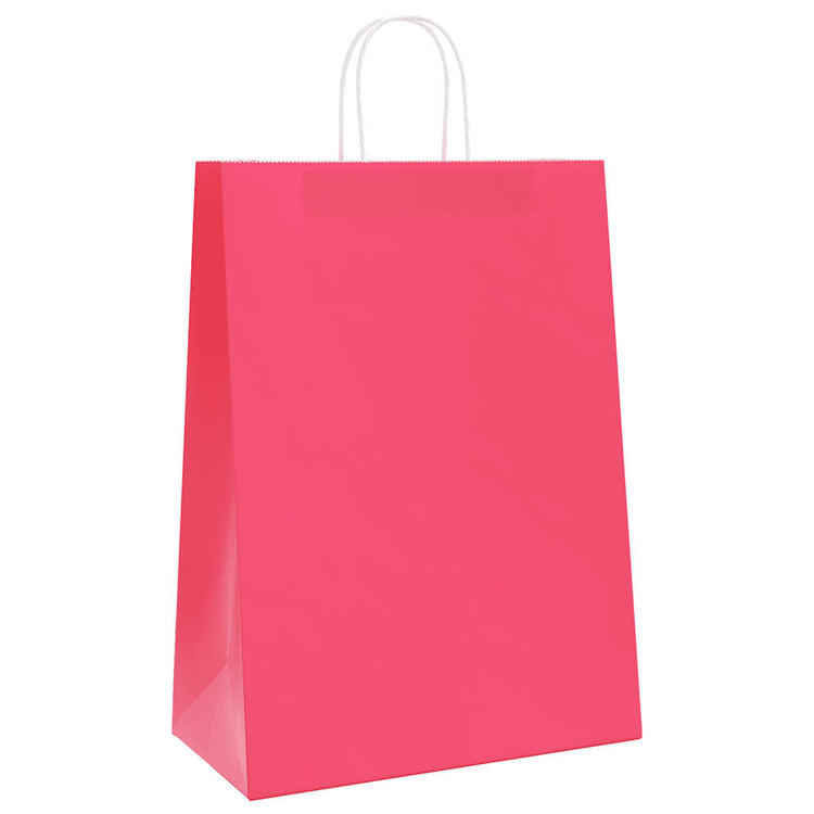 VidaXL sacs en papier 50 pcs avec poignées 32x17x44 cm rose
