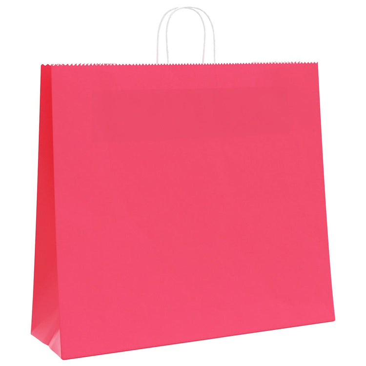 VidaXL sacs en papier 50 pcs avec poignées 54x15x49 cm rose