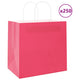 VidaXL sacs en papier 250 pcs avec poignées 54x15x49 cm rose