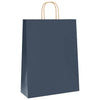 VidaXL sacs en papier 250 pcs avec poignées 32x12x42 cm bleu
