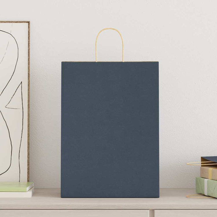 Vidaxl papier cartonné 250 pièces avec rouleaux 32x17x44 cm bleu