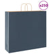 VidaXL sacs en papier 250 pcs avec poignées 54x15x49 cm bleu