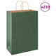 VidaXL sacs en papier 250 pcs avec poignées 32x17x44 cm vert