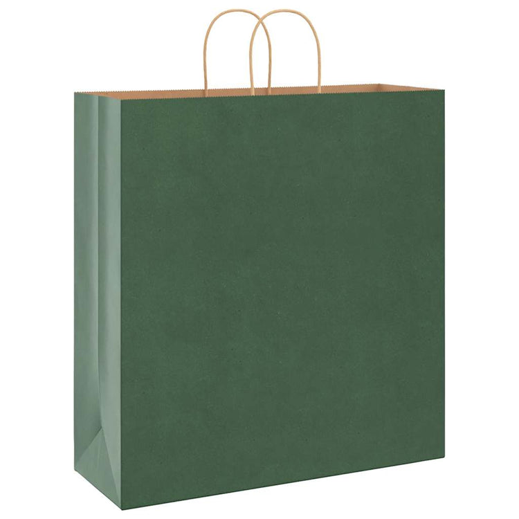 VidaXL sacs en papier 250 pcs avec poignées 45x17x48 cm vert