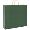 VidaXL sacs en papier 250 pcs avec poignées 54x15x49 cm vert