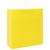 Vidaxxl sacs en papier 50 pcs avec poignées 45x17x48 cm jaune