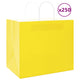 VidaXL sacs en papier 250 pcs avec poignées 32x22x28 cm jaune