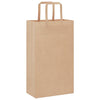 VidaXL sacs en papier 50 pcs avec poignées 21x11x36 cm marron