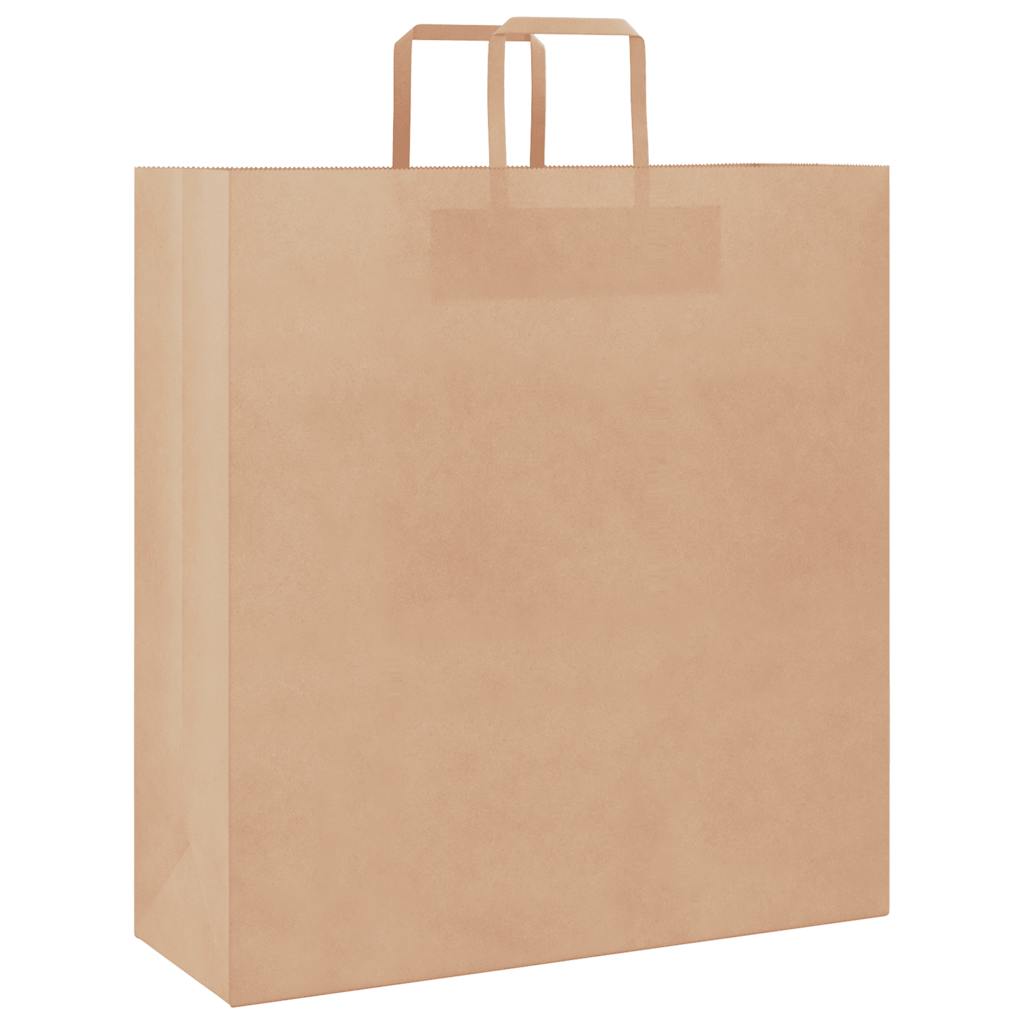 VidaXL sacs en papier 250 pcs avec poignées 45x17x48 cm marron
