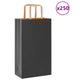 VidaXL sacs en papier 250 pcs avec poignées 21x11x36 cm noir
