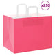 VidaXL sacs en papier 250 pcs avec poignées 32x22x24 cm rose