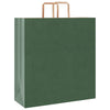 VidaXL sacs en papier 250 pcs avec poignées 45x17x48 cm vert
