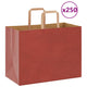 VidaXL sacs en papier 250 pcs avec poignées 32x17x25 cm rouge