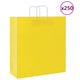 VidaXL sacs en papier 250 pcs avec poignées 45x17x48 cm jaune