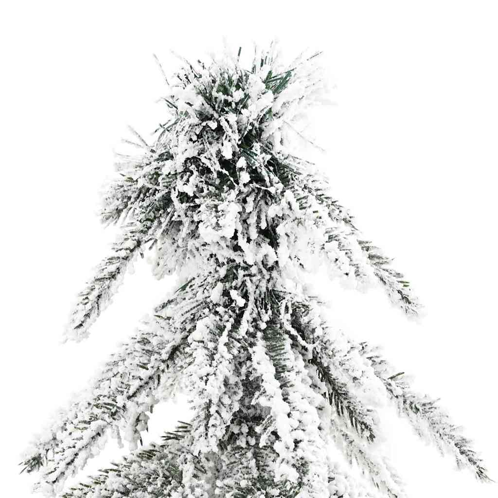 Vidaxx sapin de Noël artificiel blanc 76 x 76 x 180 cm polyéthylène et métal