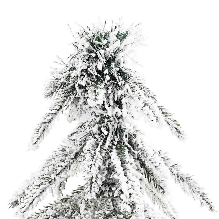 Vidaxx sapin de Noël artificiel blanc 76 x 76 x 180 cm polyéthylène et métal