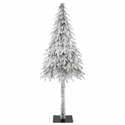 Vidaxx sapin de Noël artificiel blanc 76 x 76 x 180 cm polyéthylène et métal