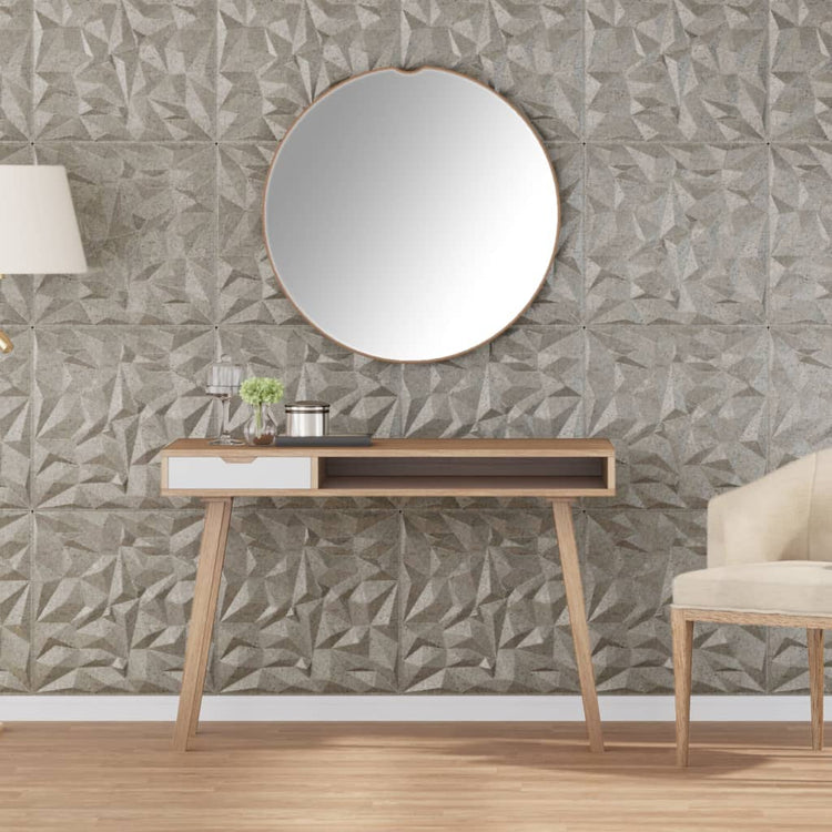 Vidaxl 12 stage de paroi Améthiste 3 m² 50x50 cm XPS béton