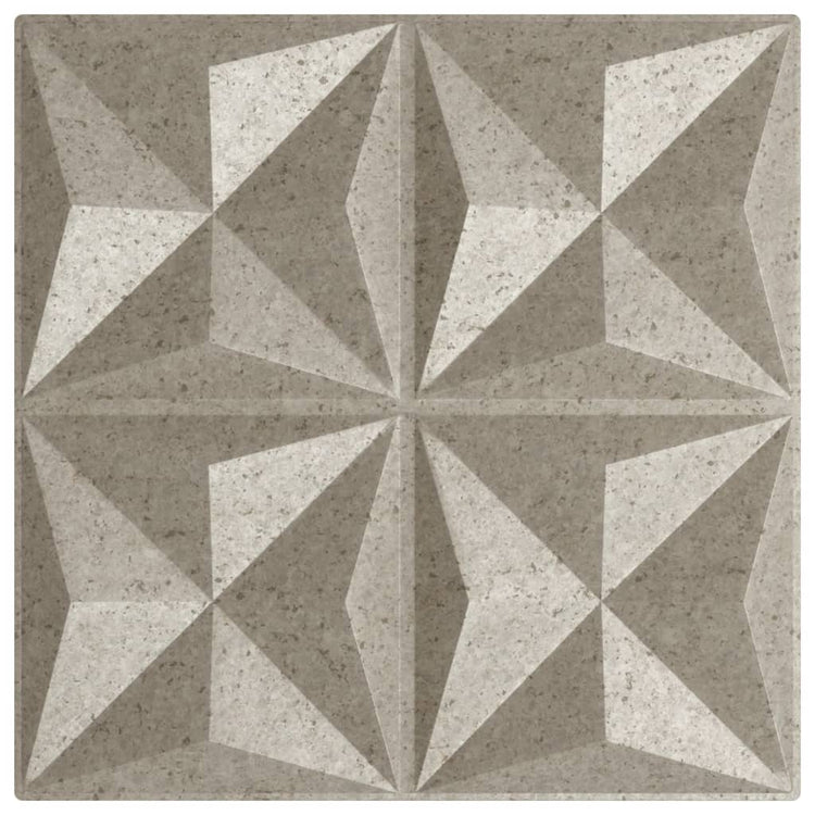 Vidaxl 12 st panneaux muraux origami 3 m² 50x50 cm xps béton