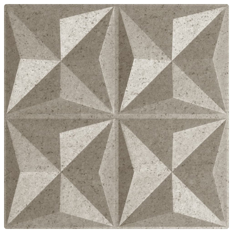 Vidaxl 48 Panneaux muraux St Origami 12 m² 50x50 cm XPS béton