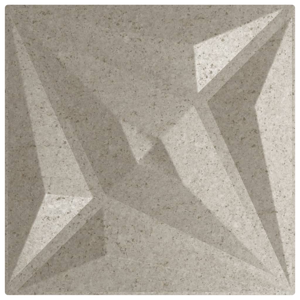 Vidaxl 48 St Panneaux muraux étoiles 12 m² 50x50 cm XPS béton