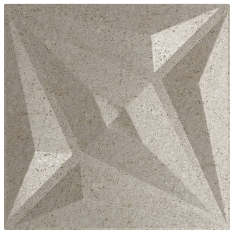 Vidaxl 48 St Panneaux muraux étoiles 12 m² 50x50 cm XPS béton