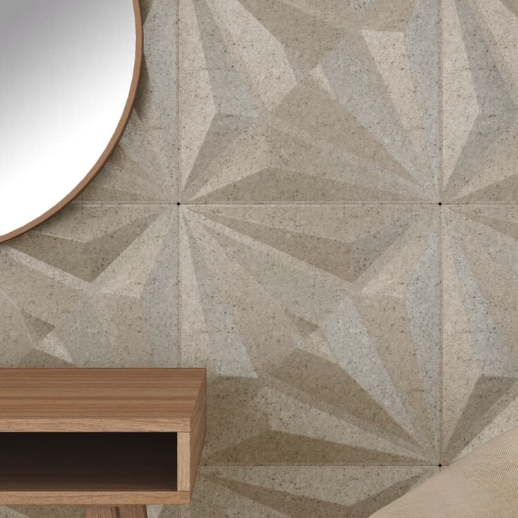 Vidaxl 48 St Panneaux muraux étoiles 12 m² 50x50 cm XPS béton