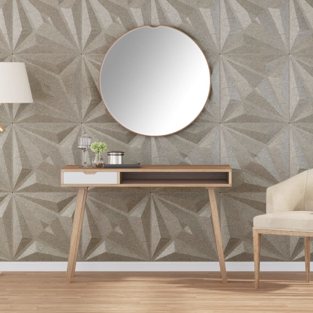Vidaxl 48 St Panneaux muraux étoiles 12 m² 50x50 cm XPS béton