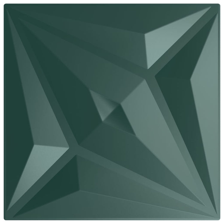 Vidaxl 48 St Panneaux muraux étoiles 12 m² 50x50 cm xps vert