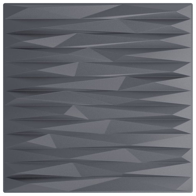 Vidaxl 48 St Panneaux muraux pierres 12 m² 50x50 cm xps gris