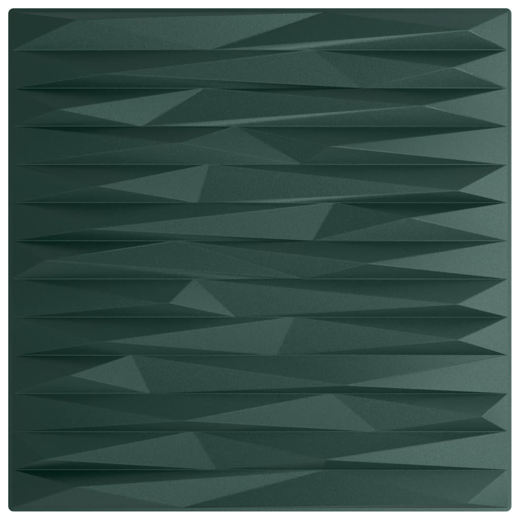 Vidaxl 12 st panneaux muraux pierre 3 m² 50x50 cm xps vert