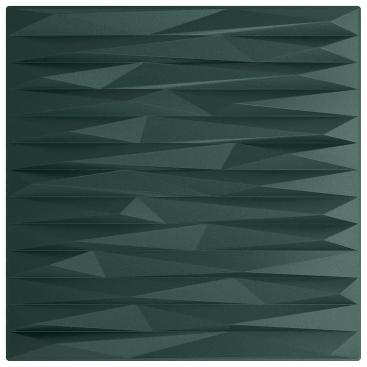 Vidaxl 12 st panneaux muraux pierre 3 m² 50x50 cm xps vert