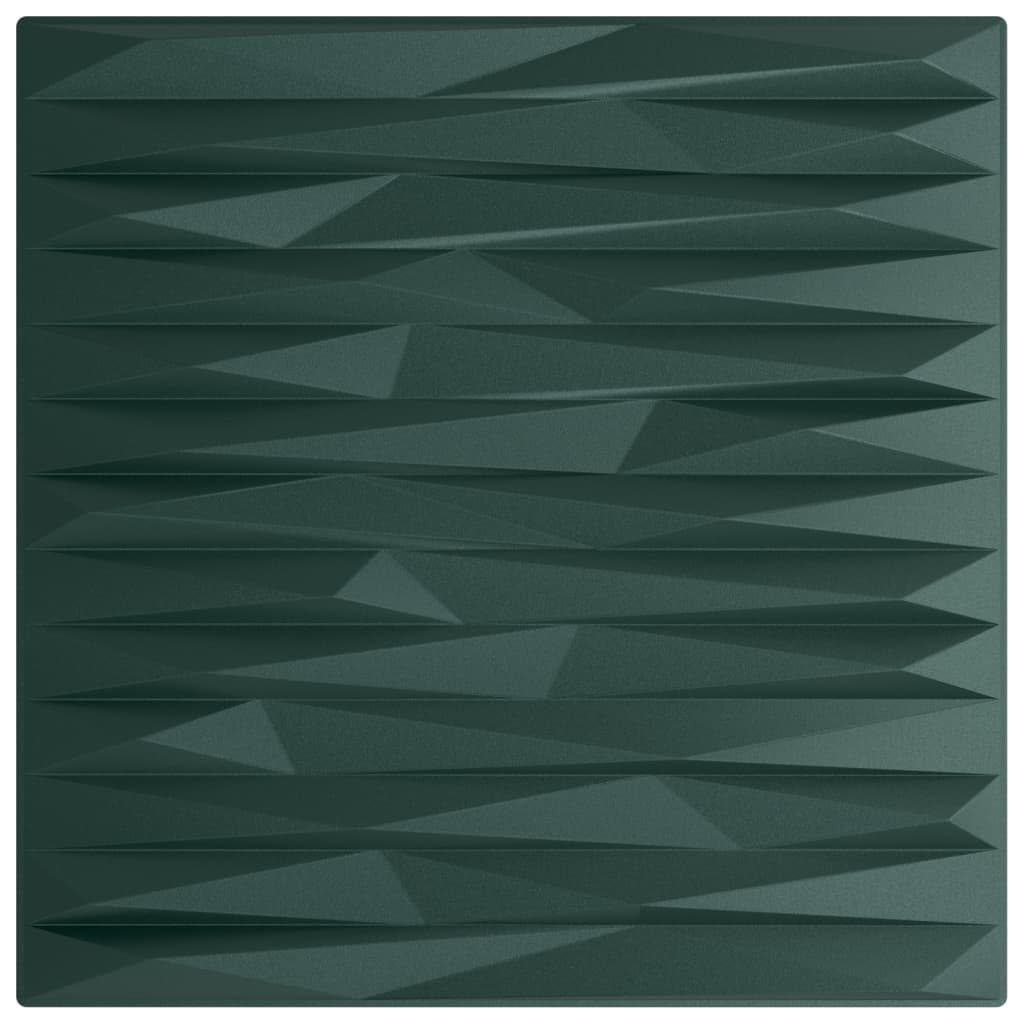Vidaxl 48 St Panneaux muraux Stone 12 m² 50x50 cm xps vert