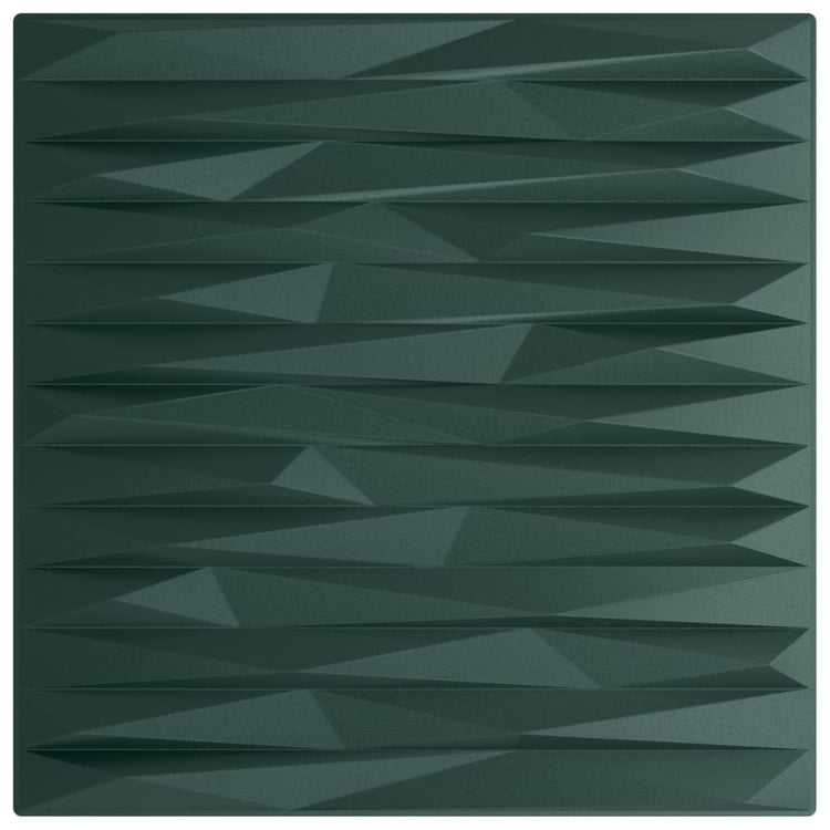 Vidaxl 48 St Panneaux muraux Stone 12 m² 50x50 cm xps vert