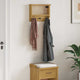 Vidaxx portemanteau mural sandnes 45x12x35 cm bois de pin massif