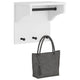 Vidaxx portemanteau mural sandnes blanc 43x30x42 cm bois de pin massif