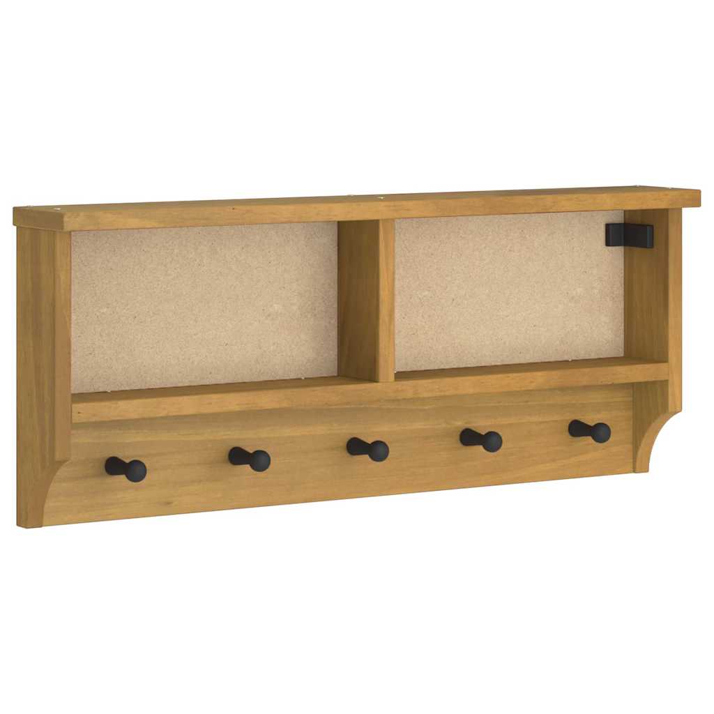 Vidaxx portemanteau mural sandnes 87x12x35 cm bois de pin massif