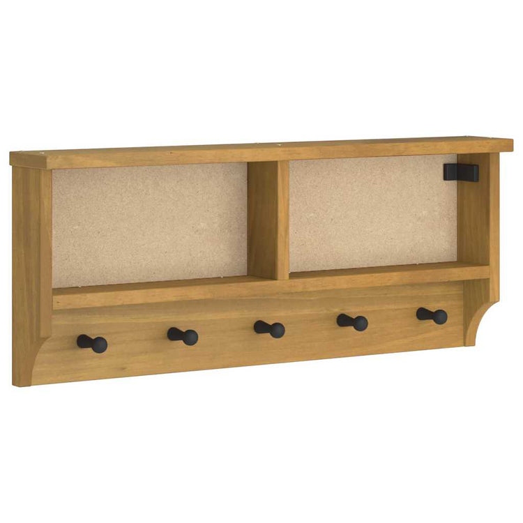 Vidaxx portemanteau mural sandnes 87x12x35 cm bois de pin massif