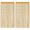 VidaXL rideaux de cordon 2 pcs 140x250 cm doré