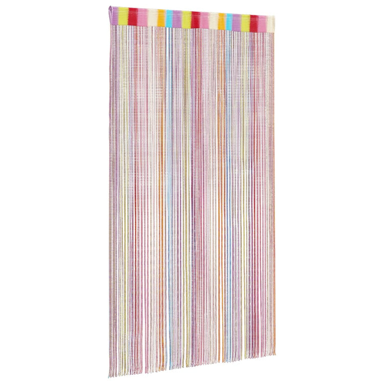 VidaXL rideaux de cordon 2 pcs multicolore 140x250 cm